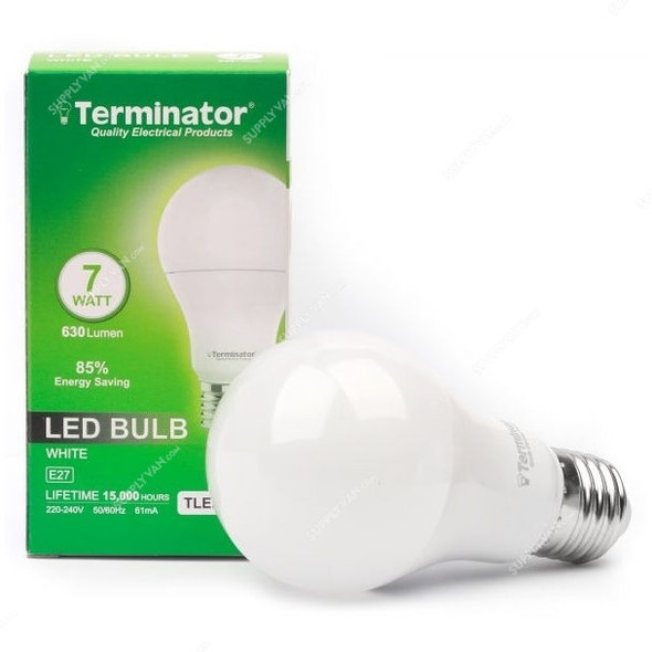 Terminator LED Bulb, TLEDB-7W, 61 mA, 7W, 630 LM