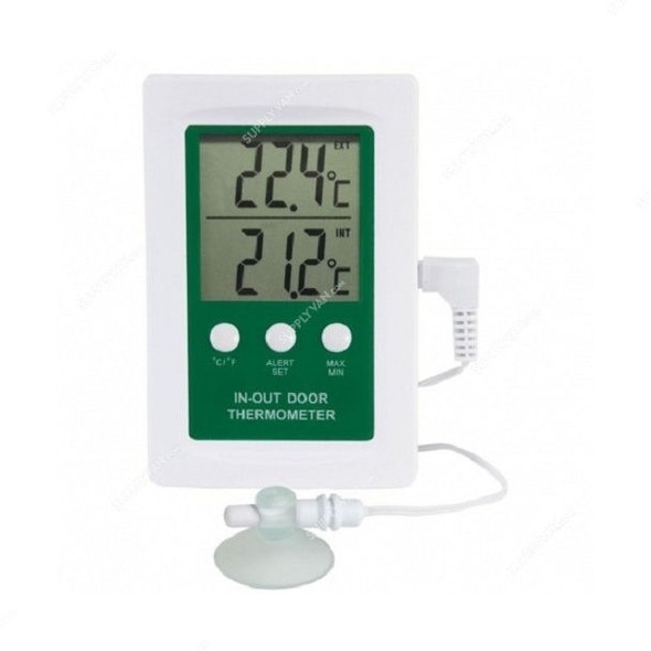 Eti Digital Indoor & Outdoor Thermometer, 810-080, 1.5VDC, 0.1 Deg.C