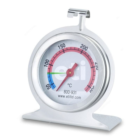 Eti Oven Thermometer, 800-931, Analogue, 10 Deg.C, 50 to 300 Deg.C