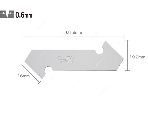 Olfa Heavy-Duty Blade Set, OL-PB800, 61.2MM Length
