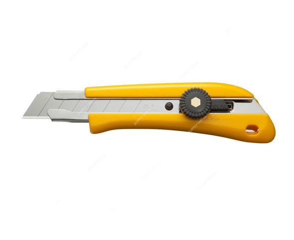 Olfa Heavy-Duty Cutter Knife, OL-BN-L, Black/Yellow