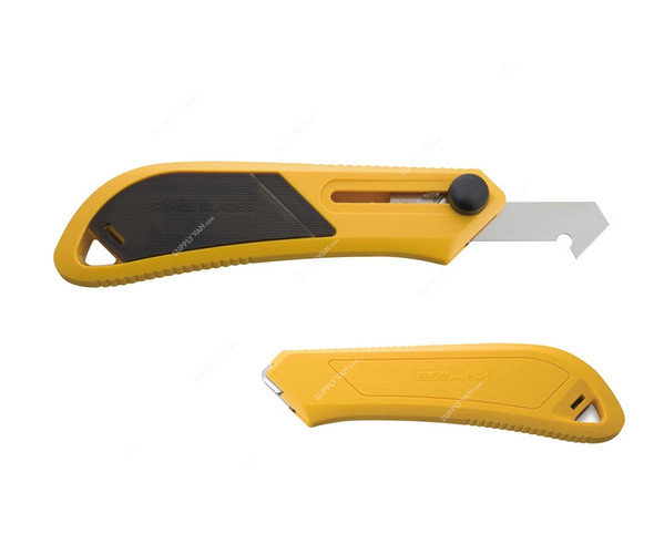 Olfa Heavy-Duty Cutter Knife, OL-PC-L, Die-Cast Aluminium, Yellow