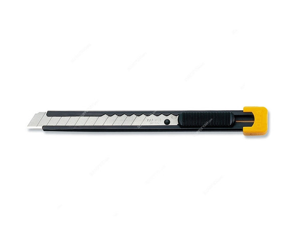 Olfa Cutter Knife, OL-S, Stainless Steel, Black/Yellow