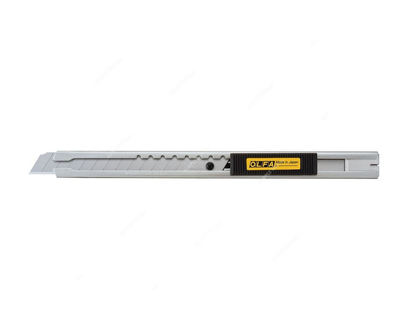 Olfa Cutter Knife, OL-SVR-2, Stainless Steel, Black/Yellow, Auto Lock