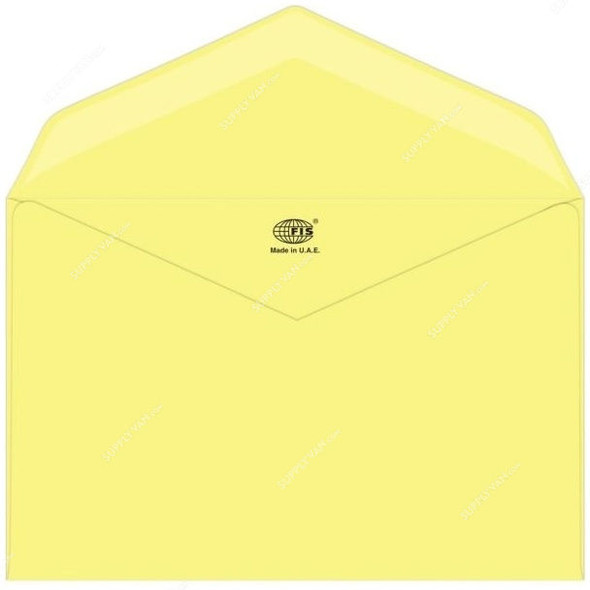 FIS Glued Envelope, FSEC8025GY50, 145 x 200MM, 80 GSM, Pastel Yellow, PK50