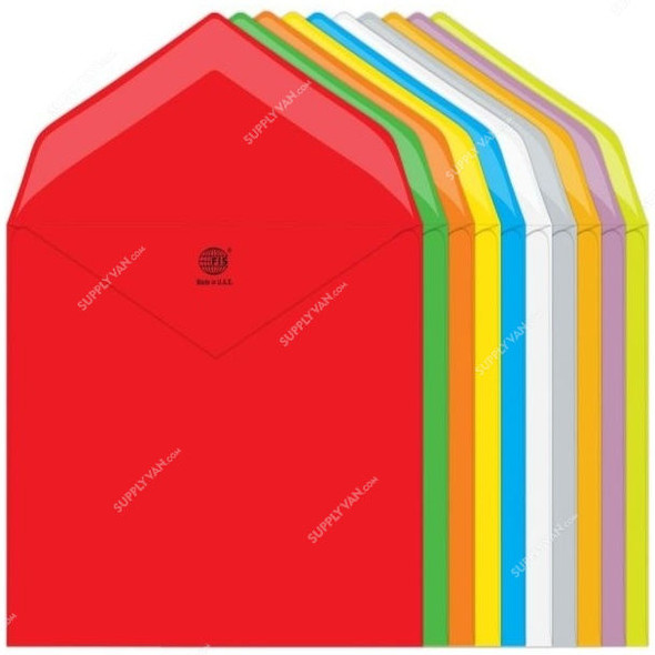 FIS Glued Envelope, FSEC8025G1050, 145 x 200MM, 80 GSM, Multicolor, PK50