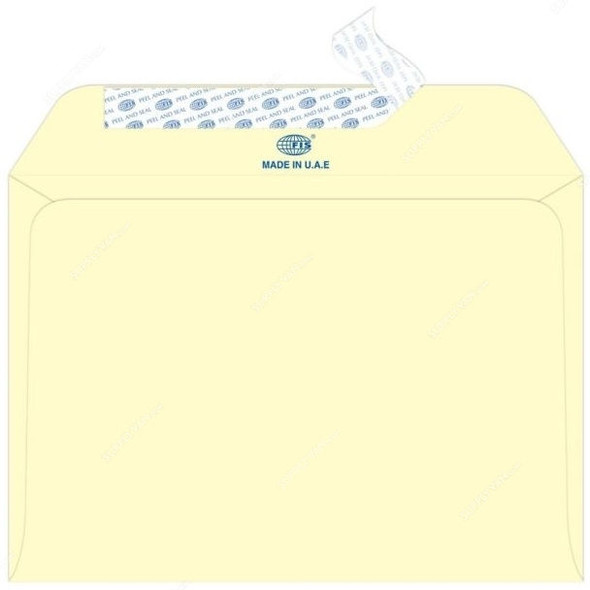 FIS Peel and Seal Envelope, FSEC8026PC25, 162 x 229MM, 80 GSM, Pastel Cream, PK25