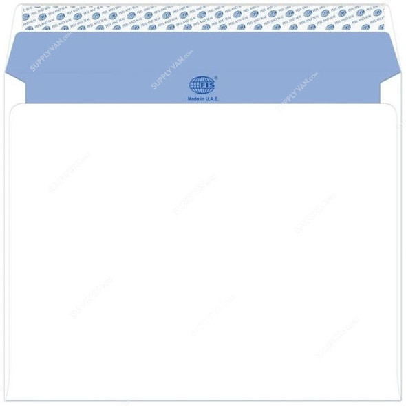 FIS Blue Glued Peel and Seal Envelope, FSWE1242PI50, 229 X 324MM, 120 GSM, White, PK50