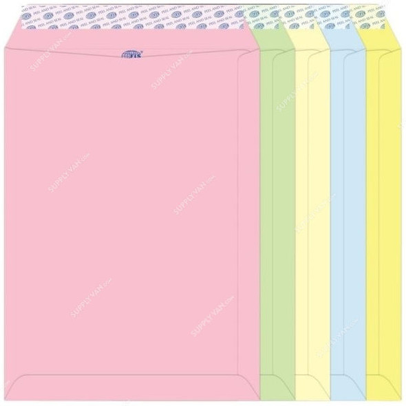 FIS Peel and Seal Envelope, FSEC8027P550, 324 x 229MM, 80 GSM, Multicolor, PK50