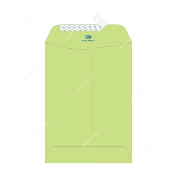 FIS Peel and Seal Envelope, FSEE1030PGRB25, 7.5 x 5 Inch, 100 GSM, Green, PK25