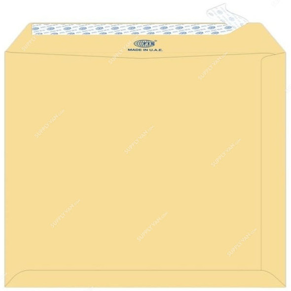 FIS Manila Peel and Seal Plain Envelope, FSME1233P50, 10 x 7 Inch, 120 GSM, Yellow, PK50