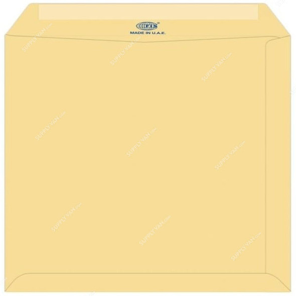FIS Manila Glued Plain Envelope, FSME9033GRC50, 10 x 7 Inch, 90 GSM, Yellow, PK50