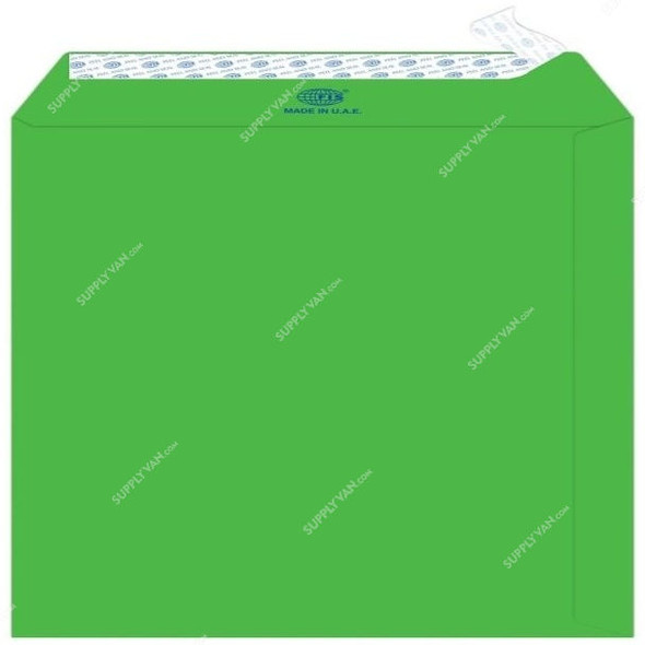 FIS Peel and Seal Envelope, FSEC8033PBGR50, 10 x 7 Inch, 80 GSM, Neon Green, PK50