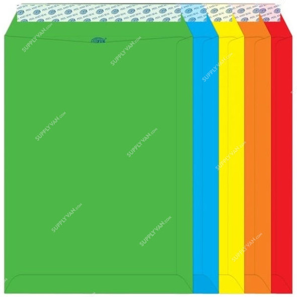 FIS Peel and Seal Envelope, FSEC8027P5B50, 324 x 229MM, 80 GSM, Multicolor, PK50