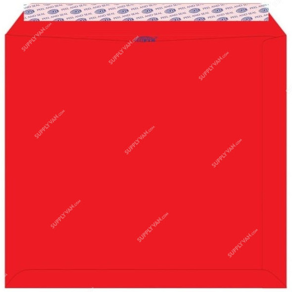FIS Peel and Seal Envelope, FSEC8027PBRE50, 324 x 229MM, 80 GSM, Neon Red, PK50