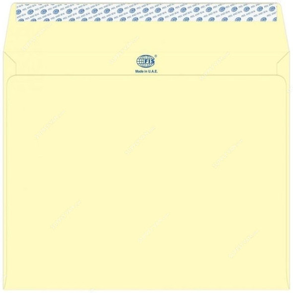 FIS Peel and Seal Envelope, FSEC8042PCR50, 229 X 324MM, 80 GSM, Pastel Cream, PK50