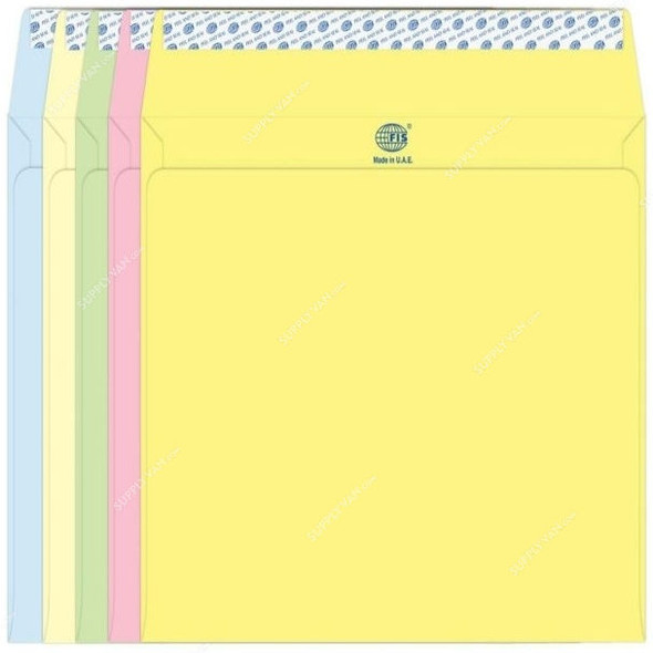 FIS Peel and Seal Envelope, FSEC8042P550, 229 X 324MM, 80 GSM, Multicolor, PK50