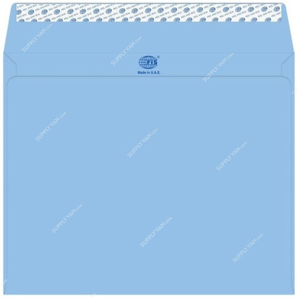 FIS Peel and Seal Envelope, FSEE1042PBL50, 229 X 324MM, 100 GSM, Blue, PK50