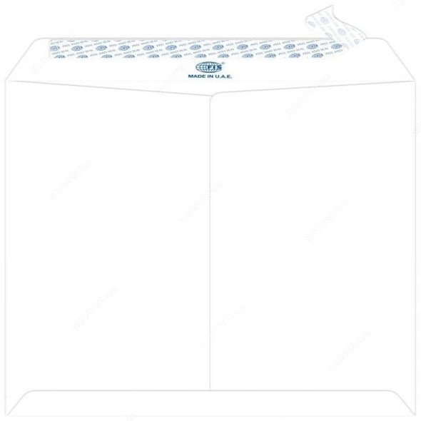 FIS Peel and Seal Envelope, FSWE1234P50, 12 x 10 Inch, 120 GSM, White, PK50