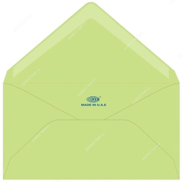 FIS Glued Envelope, FSEE1006GGRB25, 75 x 113MM, 100 GSM, Green, PK25