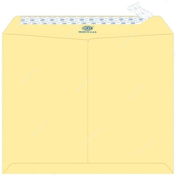 FIS Peel and Seal Envelope, FSEE1034PCRB25, 12 x 10 Inch, 100 GSM, Cream, PK25