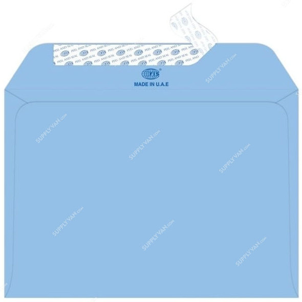 FIS Peel and Seal Envelope, FSEE1013PBLB25, 114 x 162MM, 100 GSM, Blue, PK25