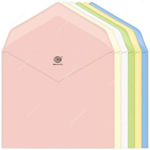 FIS Glued Envelope, FSEE1020GB625, 120 x 185MM, 100 GSM, Multicolor, PK25