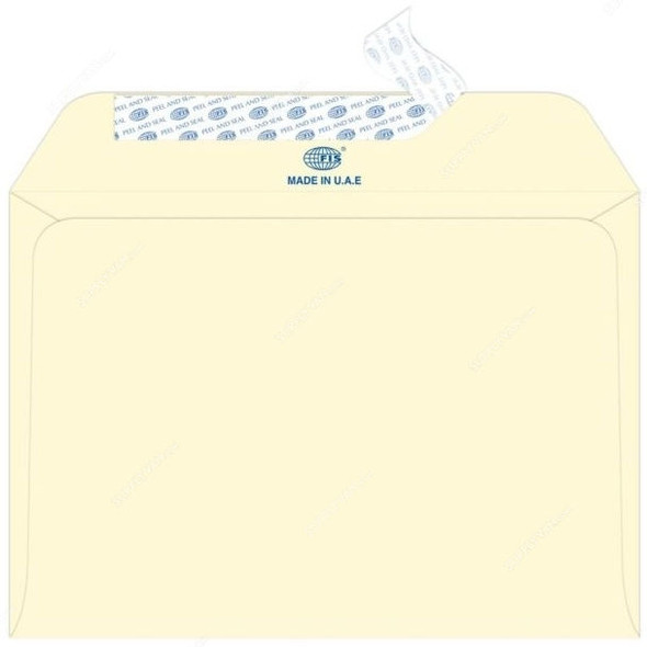 FIS Peel and Seal Envelope, FSEE1026POWB25, 162 x 229MM, 100 GSM, Camelle Off White, PK25
