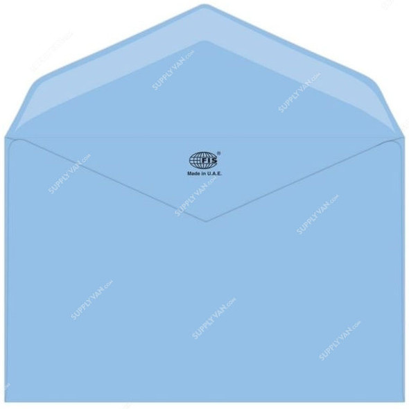 FIS Glued Envelope, FSEE1025GBBL50, 145 x 200MM, 100 GSM, Blue, PK50