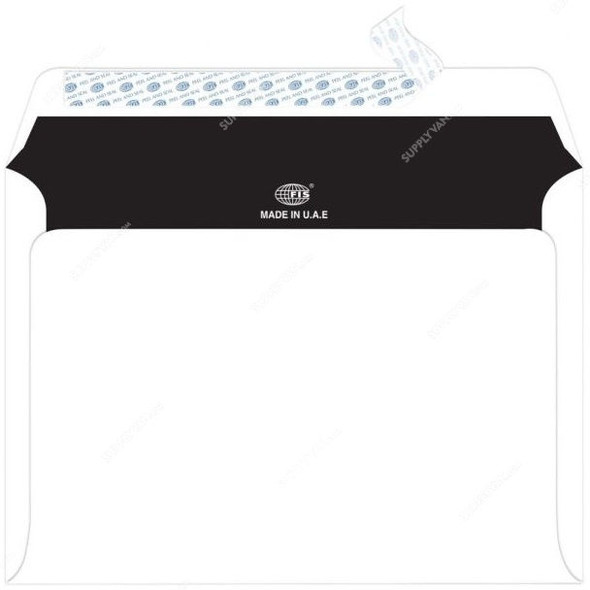 FIS Peel and Seal Envelope, FSWE1026PIBK25, 162 x 229MM, 100 GSM, Black and White, PK25