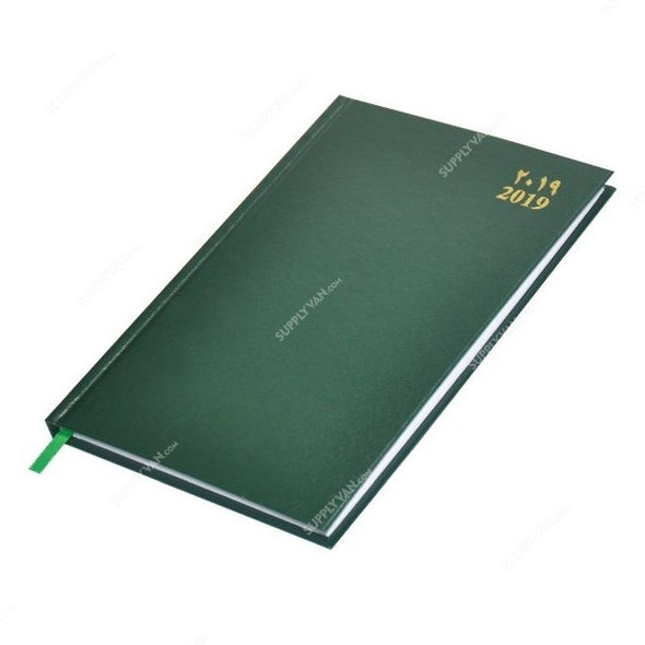 FIS 2019 Arabic-English 16AE Diary, FSDI16AE19GR, 148 x 210MM, 192 Pages, Green