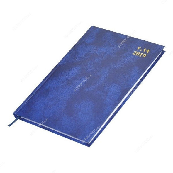 FIS 2019 Arabic-English 16AE Diary, FSDI16AE19BL, 148 x 210MM, 192 Pages, Blue