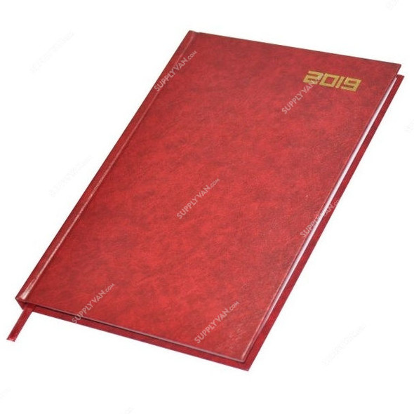 FIS 2019 English 16AE Diary, FSDI16E19MR, 148 x 210MM, 192 Pages, Maroon