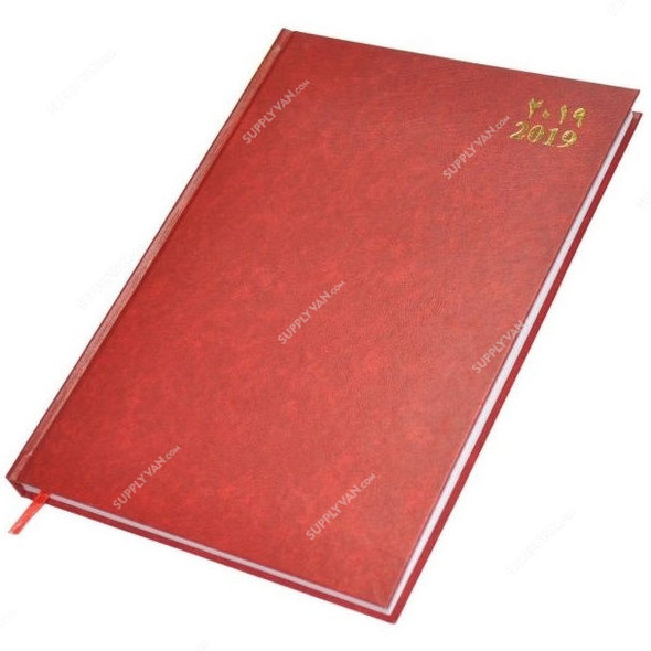 FIS 2019 Arabic-English 41E Diary, FSDI41AE19RE, 210 x 297MM, 384 Pages, Red