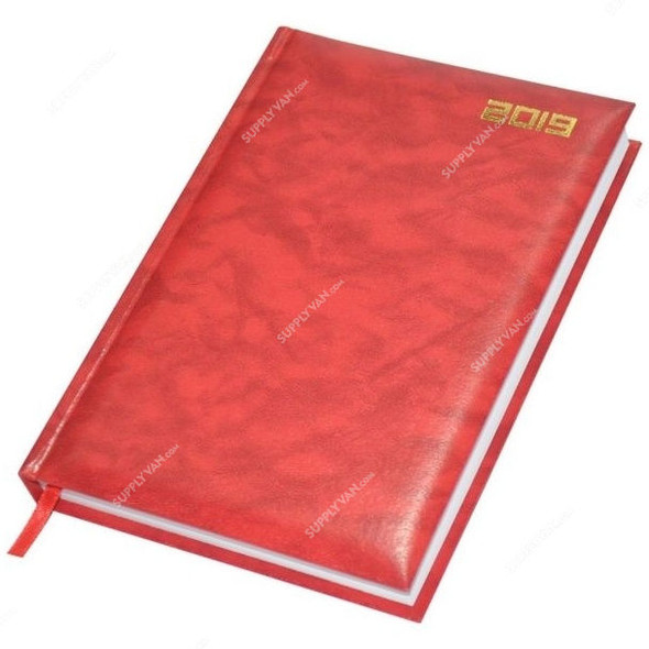 FIS 2019 Russian-English Diary, FSDIRU0119RE, 148 x 210MM, 384 Pages, Red