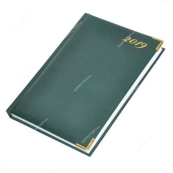 FIS 2019 English 22E Diary, FSDI22E19GR, 148 x 210MM, 384 Pages, Green