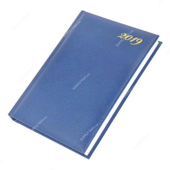 FIS 2019 English 18E Diary, FSDI18E19BL, 148 x 210MM, 384 Pages, Blue