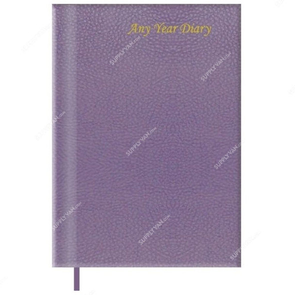 FIS Undated Any Year Diary, FSDIUD3708, 148 x 210MM, 384 Pages, Violet