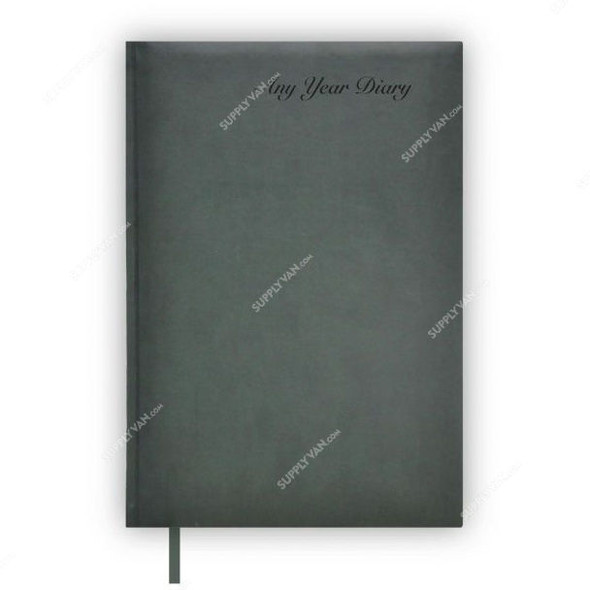 FIS Undated Any Year Diary, FSDIUD3831, 148 x 210MM, 384 Pages, Green