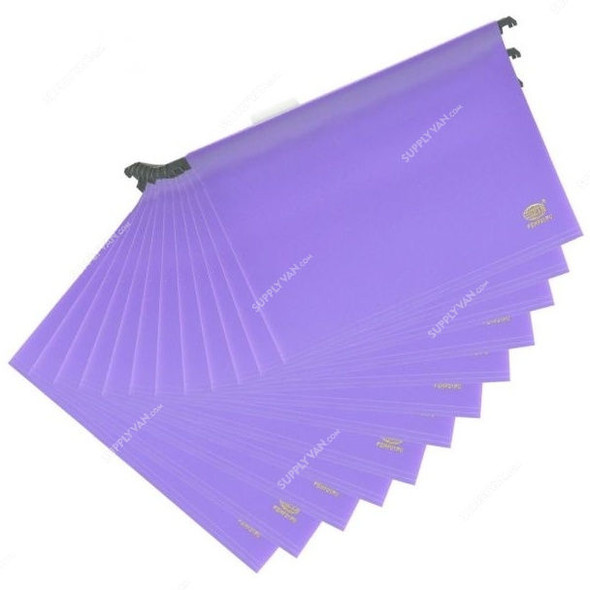 FIS Polypropylene Hanging Files with Indicator, FSHF01PU, 260 x 365MM, Purple, PK12