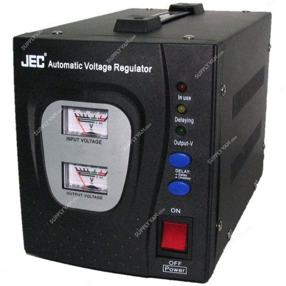 JEC Automatic Voltage Regulator, VR-832, 1500W, Black