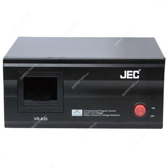 JEC Automatic Voltage Regulator, VR-835, 500W, Black