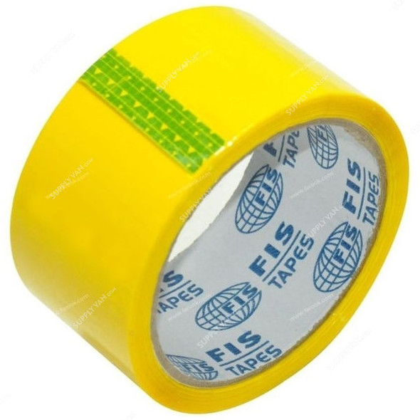 FIS Colored Tape, FSTA2X45YL, 2 inch X 45 Yard, Yellow