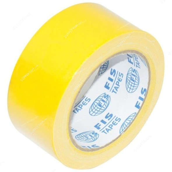 FIS Duct Tape, FSTA2X20DTYL, 2 inch x 20 Yard, Yellow