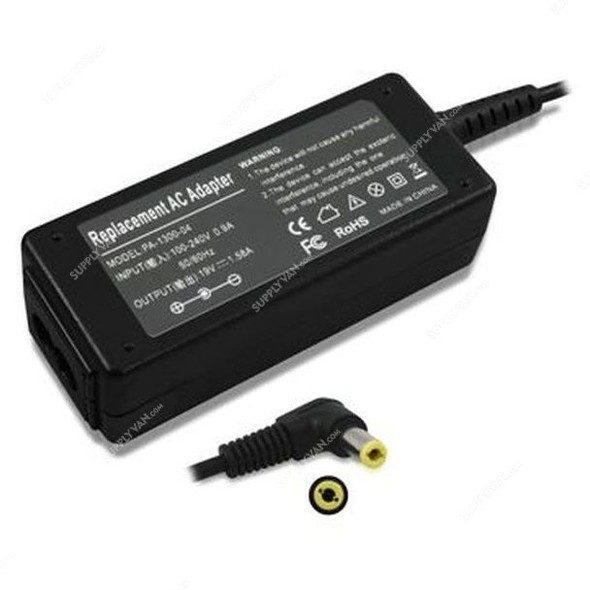 Acer Replacement Charger, 19V, Black