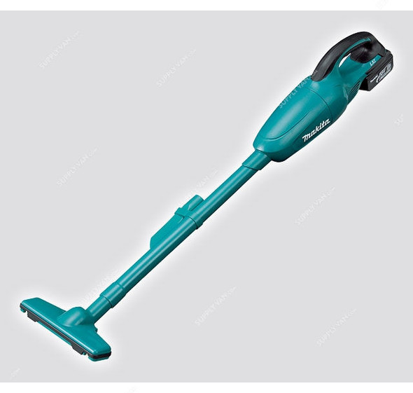 Makita Cordless Vacuum Cleaner, DCL180RF, LXT, 1x 3.0Ah Battery, 1x 18V Charger, 650ML, Blue