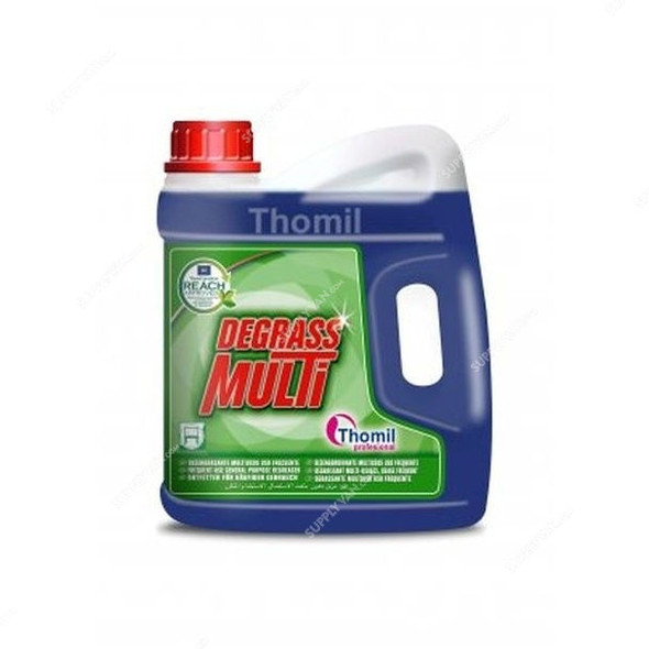 Thomil Multi Frequent-Use General Purpose Degreaser, LSDE047, Pine Scented, 4 Litre, Blue, PK4