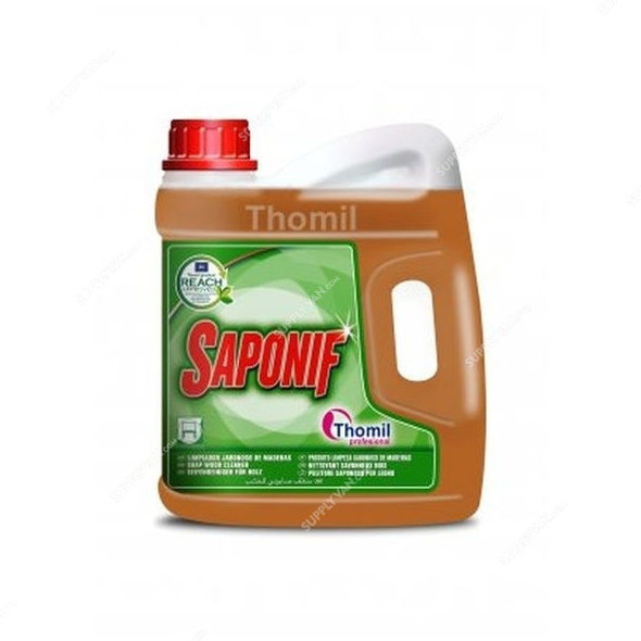 Thomil Saponif Soap Wood Cleaner, LSLE026, 4 Litre, Orange, PK4