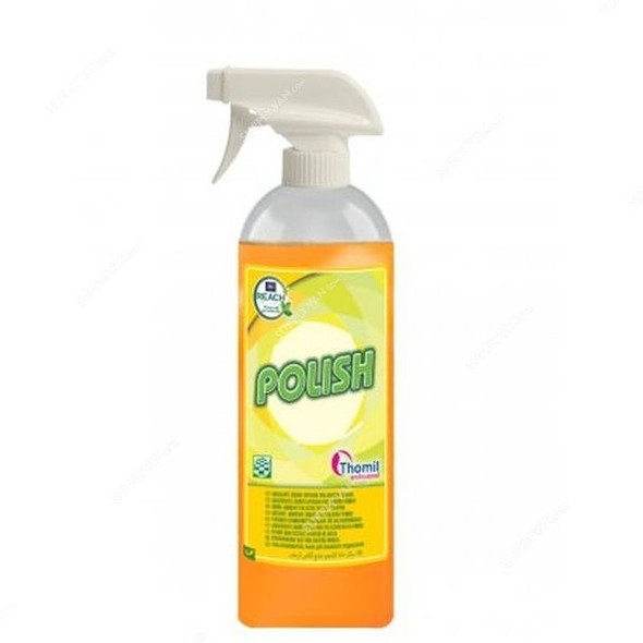 Thomil Polish Lubricant Collector for Wet Sweeping, Floral Scented, 750ML, Orange, PK12