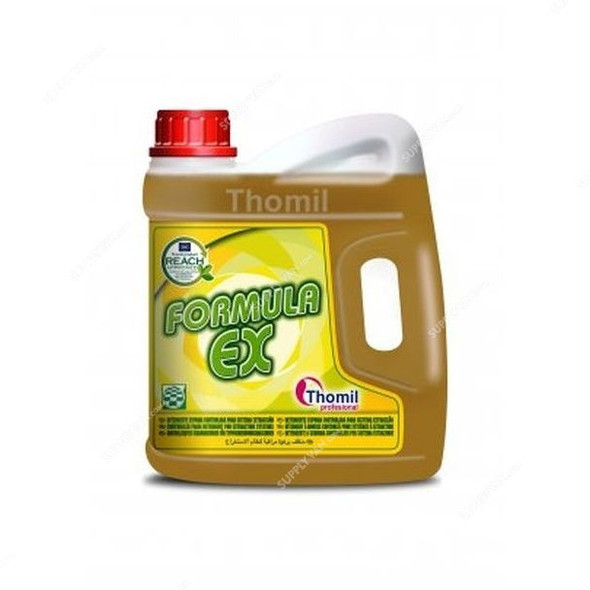 Thomil Formula Ex Controlled Foam Detergent for Extraction Systems, TSMM028, 4 Litre, Amber, PK4